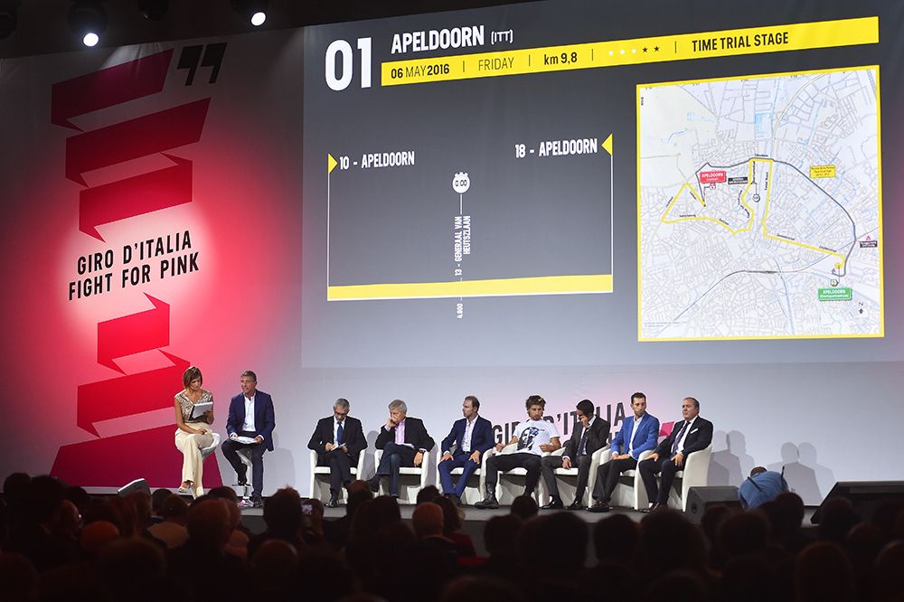 The 2016 Giro d'Italia route persentation