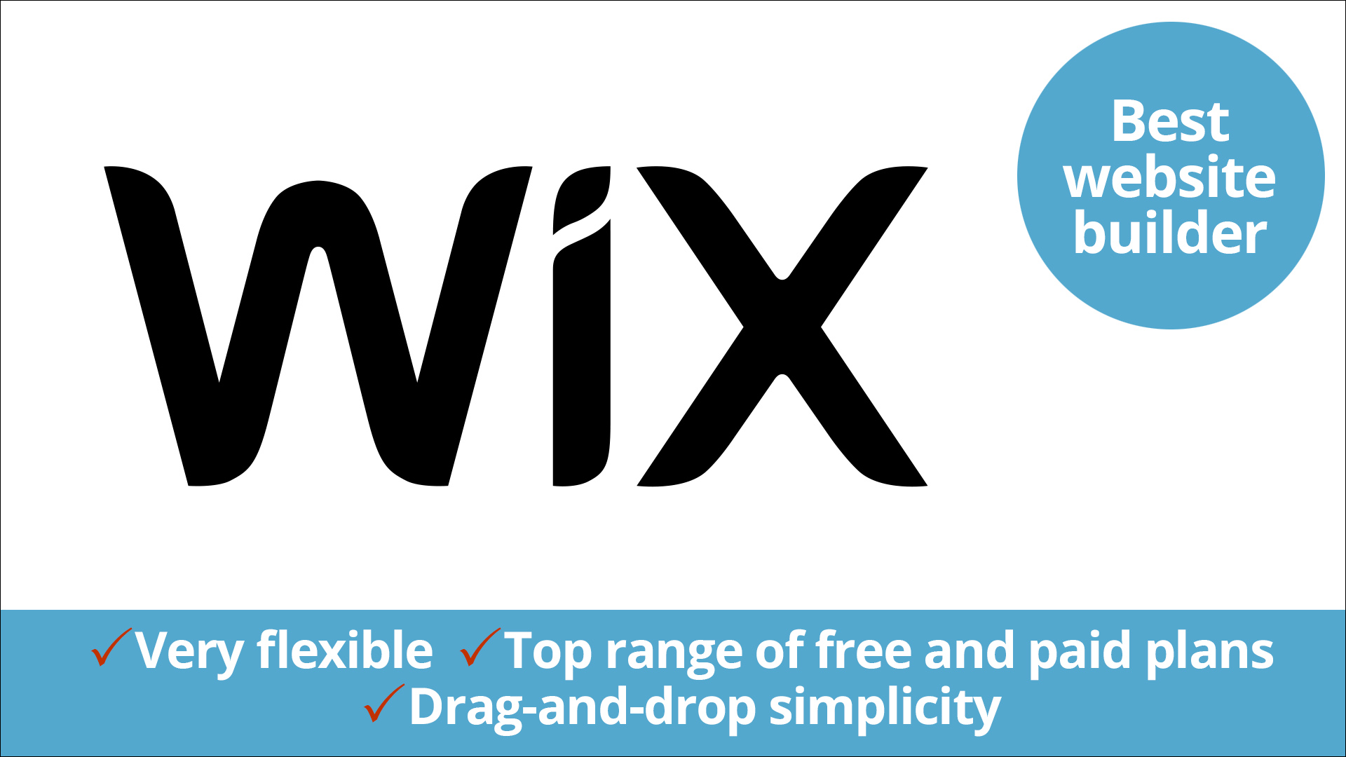 Wix logo and guide info