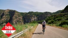 Image shows a person riding in Sardinia