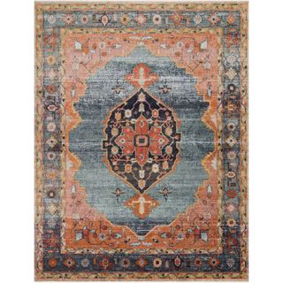 A colorful area rug from Magnolia