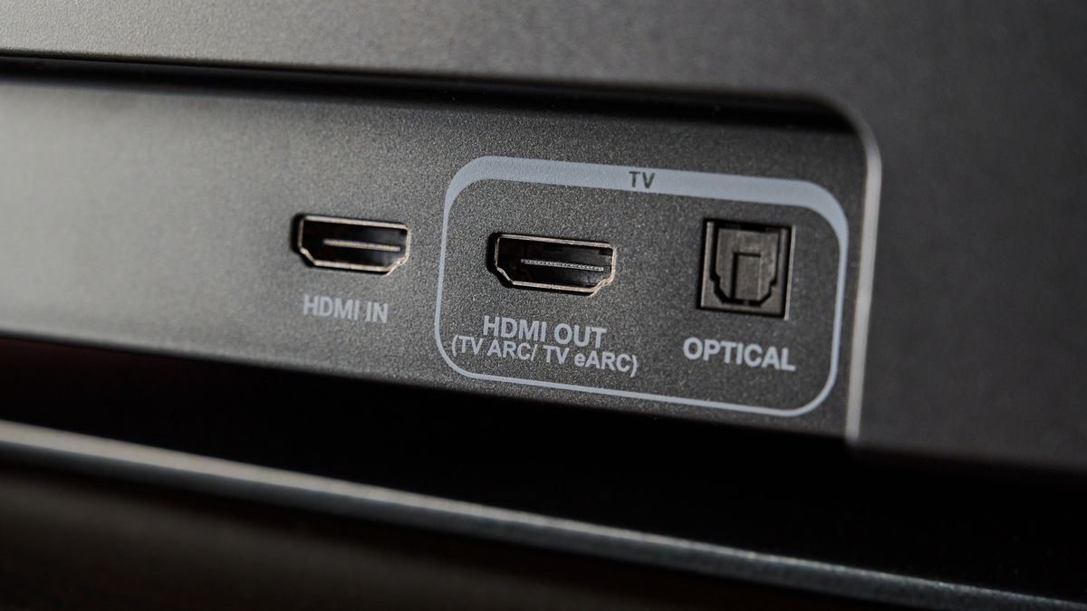 Ports on the reverse side of the JBL Bar 800MK2