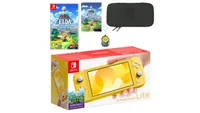 Nintendo Switch Lite | Yellow | The Legend of Zelda: Link's Awakening | Carry case | Link keyring | £259.99 | Available now