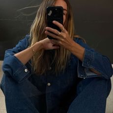 Angie wears a rgrey blaze