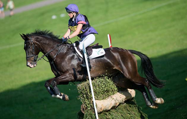 Emily King (GBR)&amp;amp;Mr Hiho - Cross Country - Dodson&amp;amp;Horrell Chatsworth International Horse Trials 2014 - Chatsworth House, Derbyshire, United Kingdom - 18 May 2014