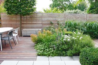low maintenance garden ideas: textural floors and planting