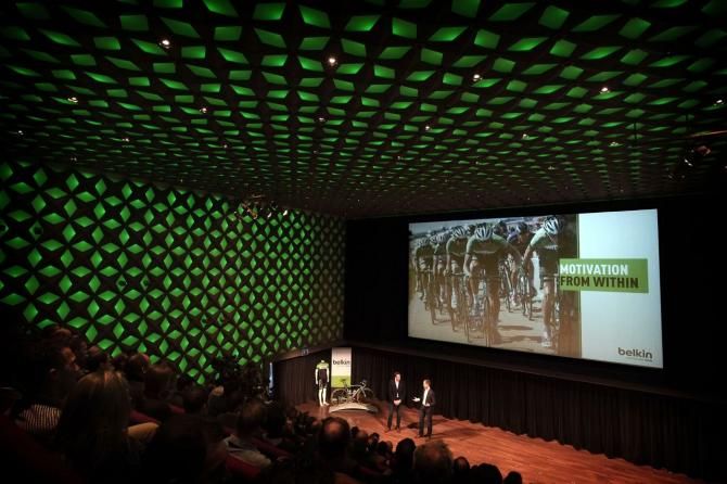 The team presentation had a green theme