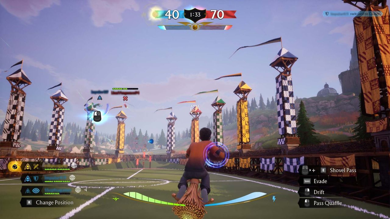 Harry Potter: Quidditch Champions &mdash; Hogwarts pitch.