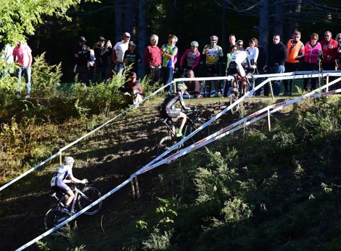 The steep run-up was rideable by the top men