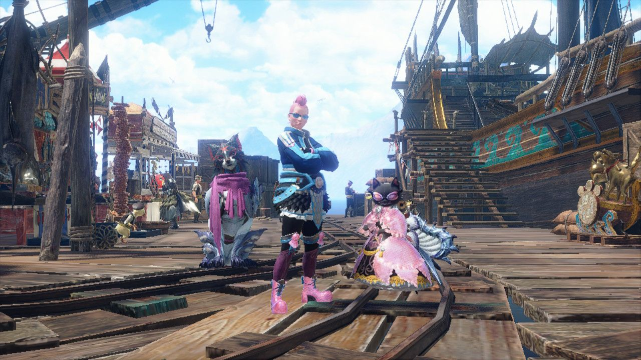 The world of Monster Hunter Rise is enlivened by industrial flourishes.
