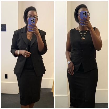 Nikki Ogunnaike wearing spanx 