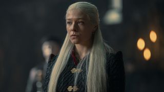 Emma D'Arcy as Rhaenyra Targaryen in the finale of House of the Dragon.