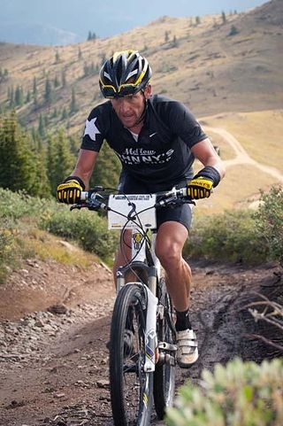 By the time Lance Armstrong cleared the first steep singletrack section, no other riders were visible on the horizon.