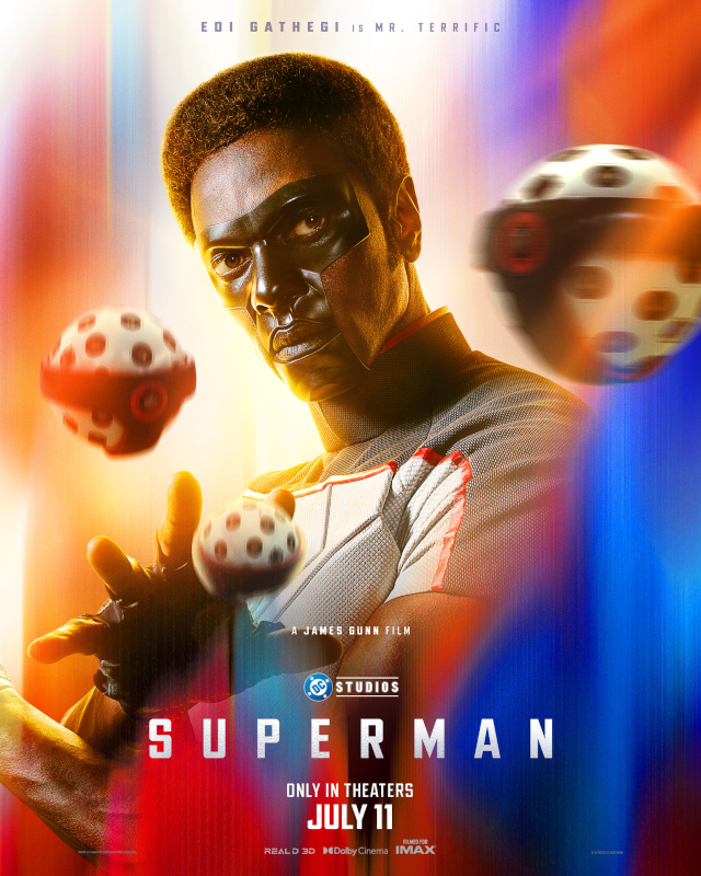 Edi Gathegi as Mr. Terrific on Superman poster