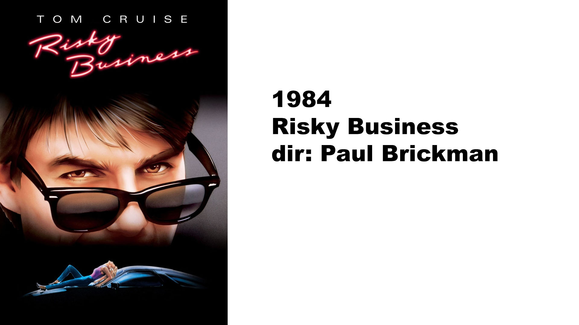 Risky Business poster
