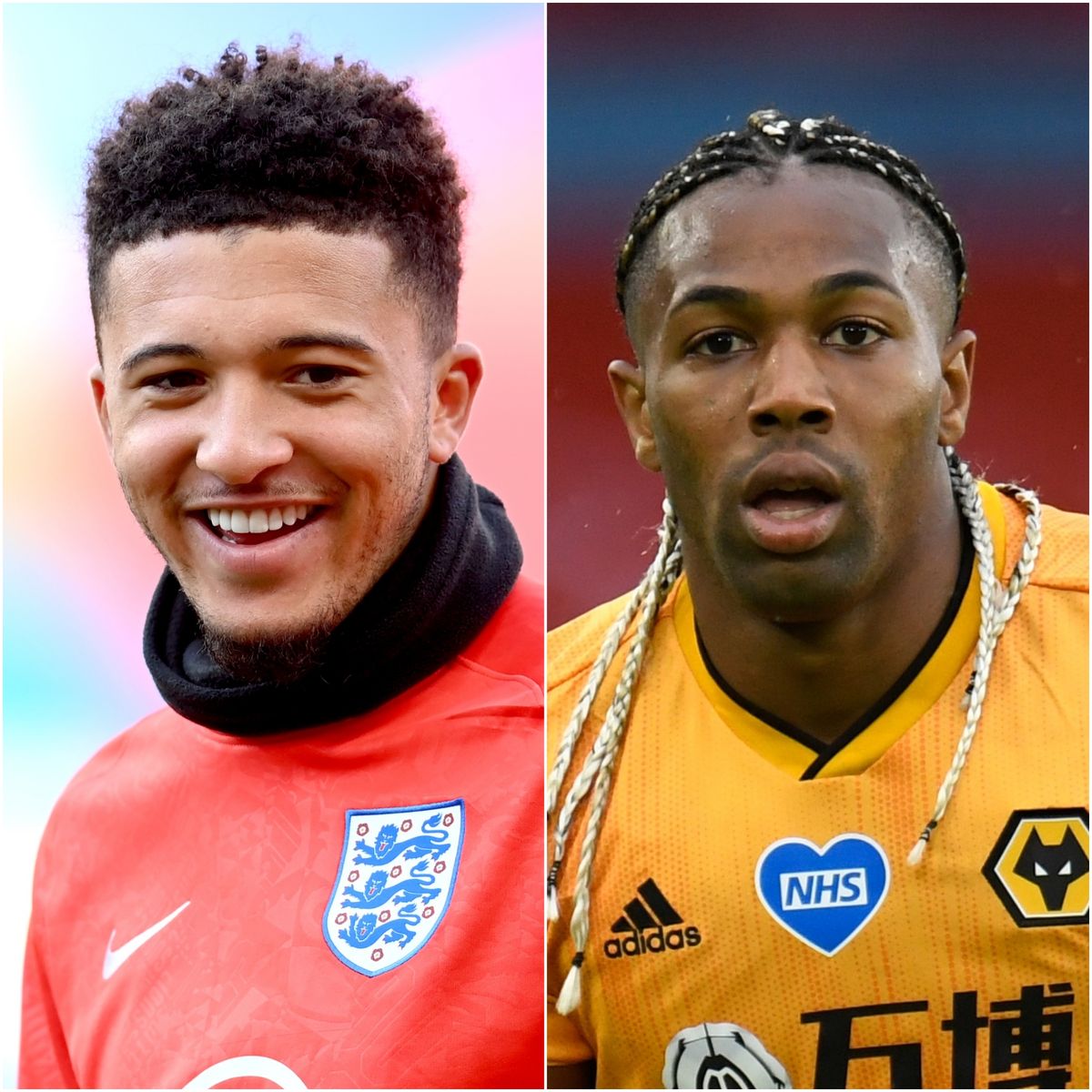 Jadon Sancho and Adama Traore