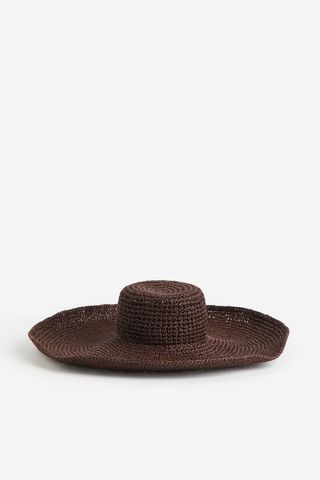 brown straw hat
