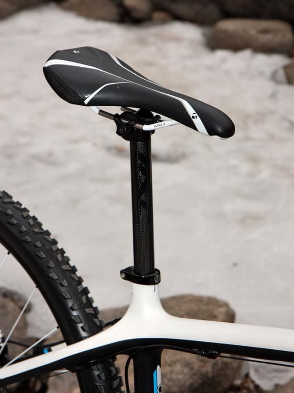 Trek selected a smaller 27.2mm seatpost to provide more flex - at least in theory. The Bontrager Race X Lite ACC seatpost has proven to be reliable but its carbon-over-aluminum construction isn't the most comfortable we've used.