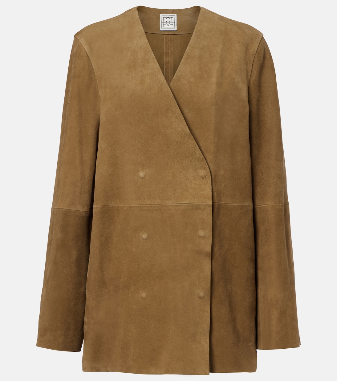 Suede Blazer in Brown - Toteme