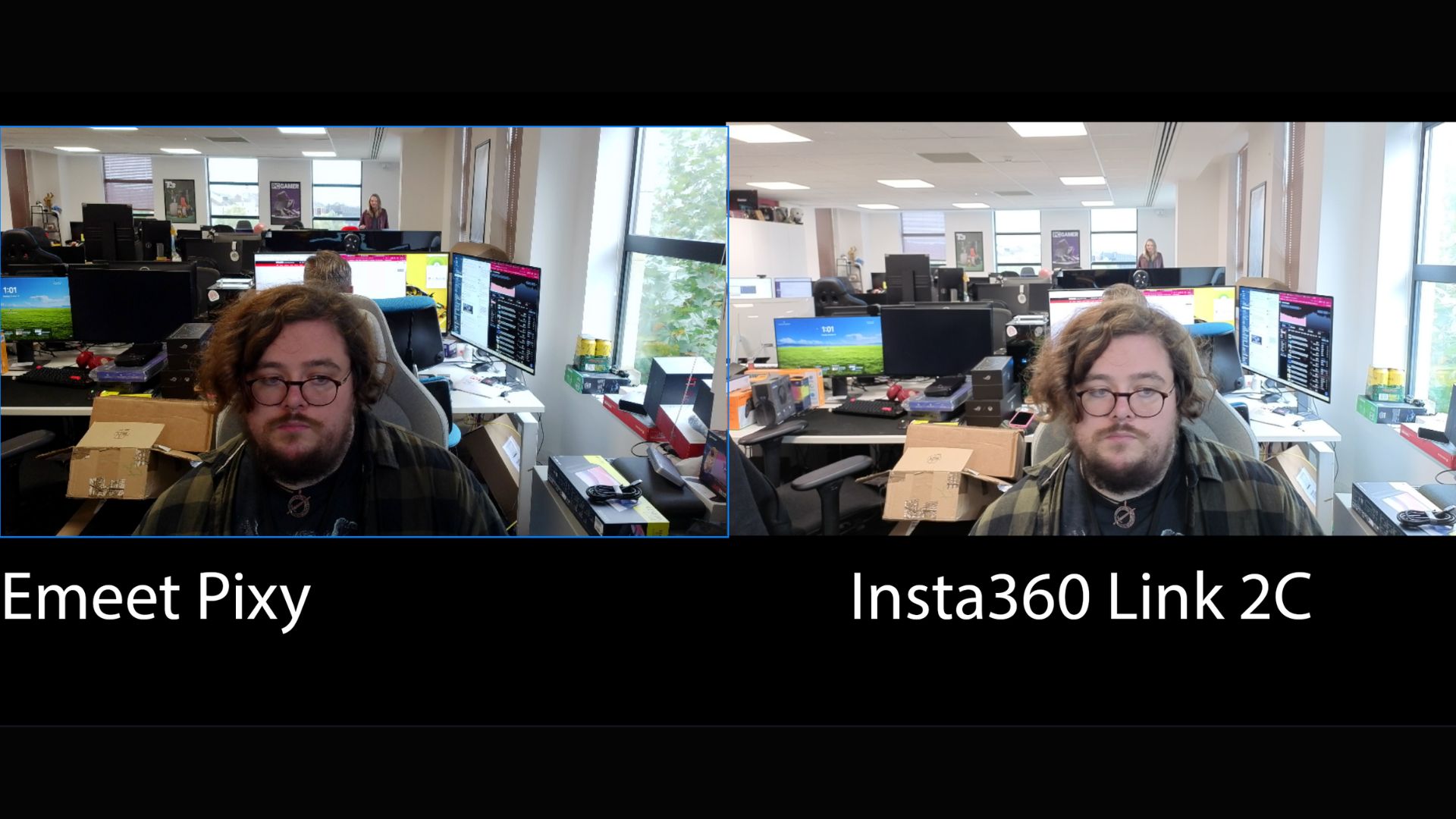 The Insta360 Link 2C vs Emeet Pixy