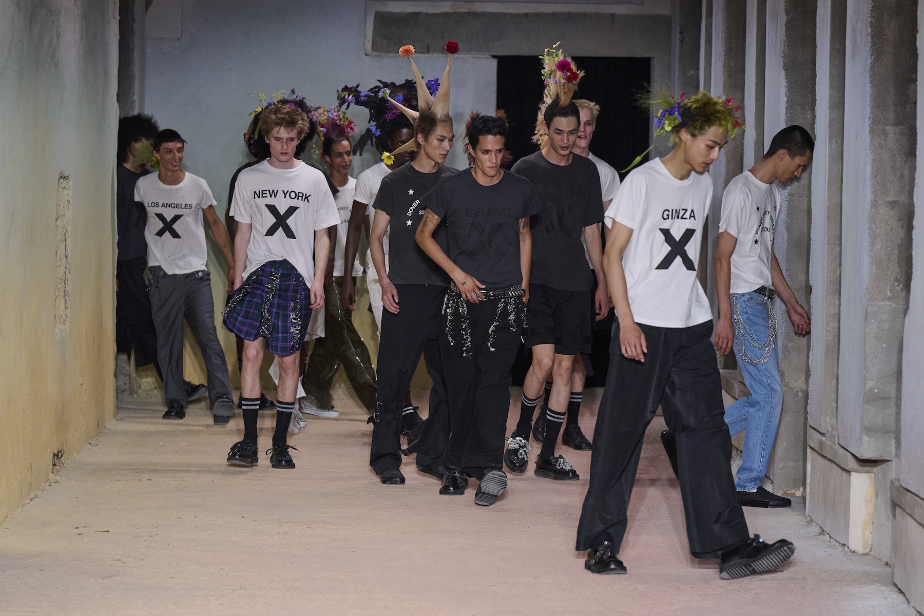 DSM tKei Ninomiya runway show S/S 2027 at Pitti Uomo