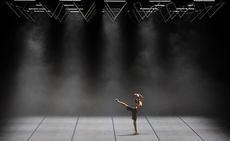 dancer on stage in Company Wayne McGregor’s Autobiography (v95 and v96) at Sadler’s Wells 