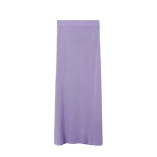 Lilac kitted maxi skirt
