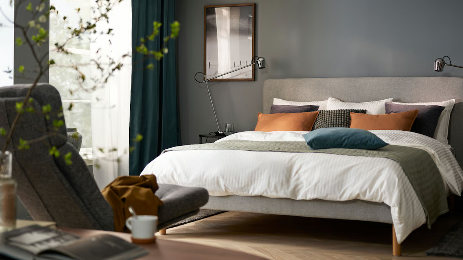 A bed from IKEA