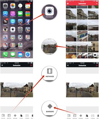 How to upload a non-square photo to Instagram