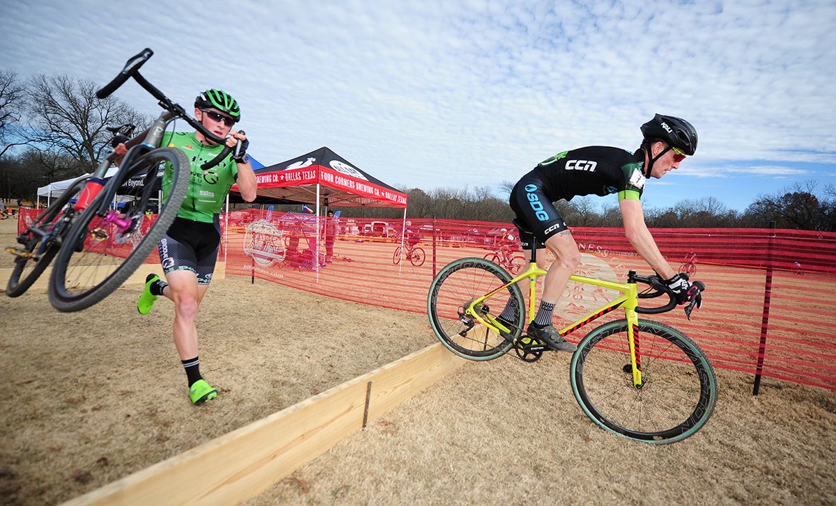 Drew Dillman leads on the barriers