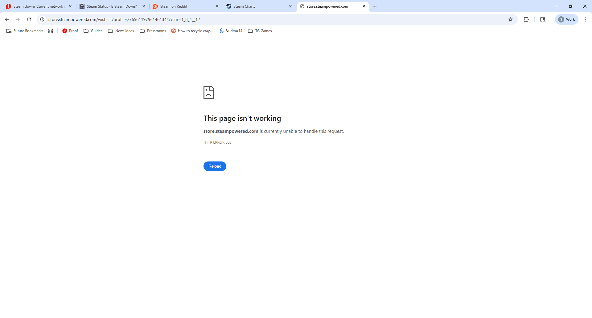 Steam outage 6-26-25