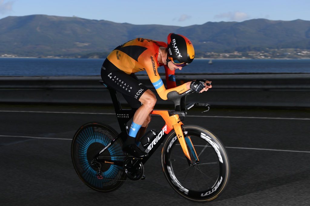 MIRADOR DE ZARO DUMBRA SPAIN NOVEMBER 03 Wouter Poels of The Netherlands and Team Bahrain Mclaren during the 75th Tour of Spain 2020 Stage 13 a 337km Individual Time Trial stage from Muros to Mirador de zaro Dumbra 278m ITT lavuelta LaVuelta20 La Vuelta on November 03 2020 in Mirador de zaro Dumbra Spain Photo by Justin SetterfieldGetty Images