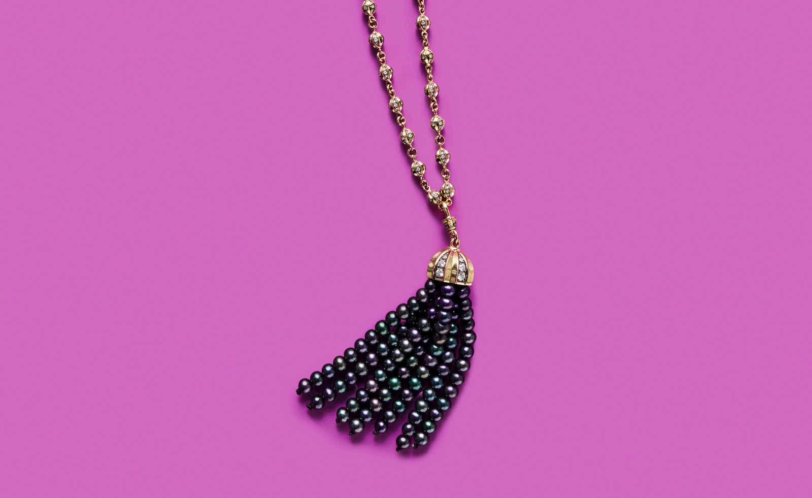 Lucy Delius’ foray into black pearls takes a gothic turn