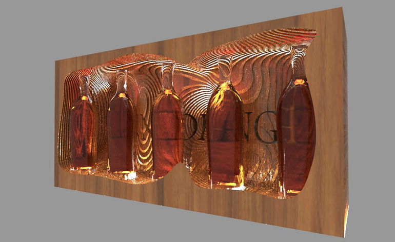 Whisky bottles