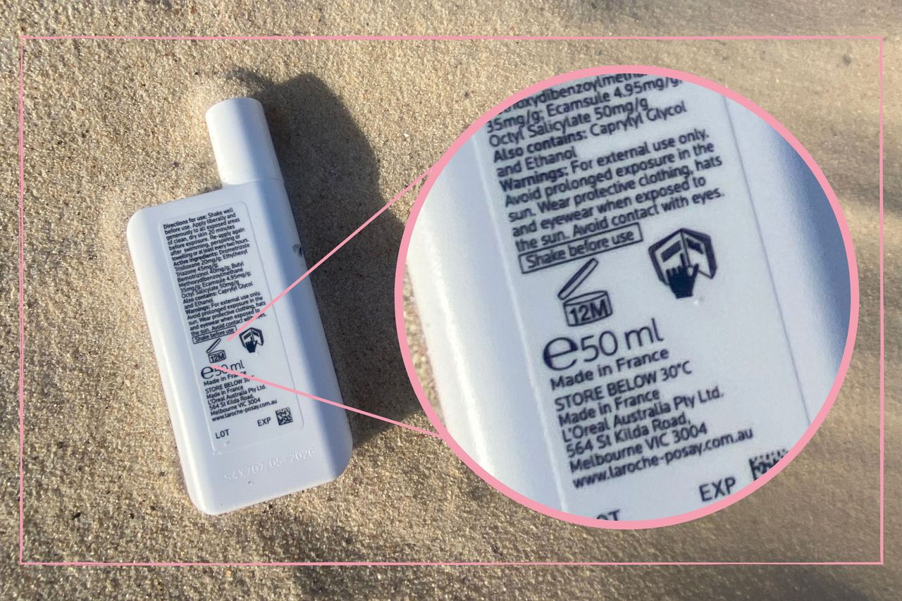 An image answering the question does sun cream go out of date by showing a zoomed in picture of the expiry date on the back of a sun cream bottle