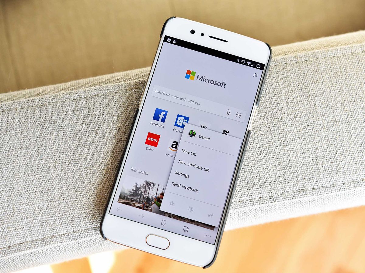 Microsoft Edge on Android