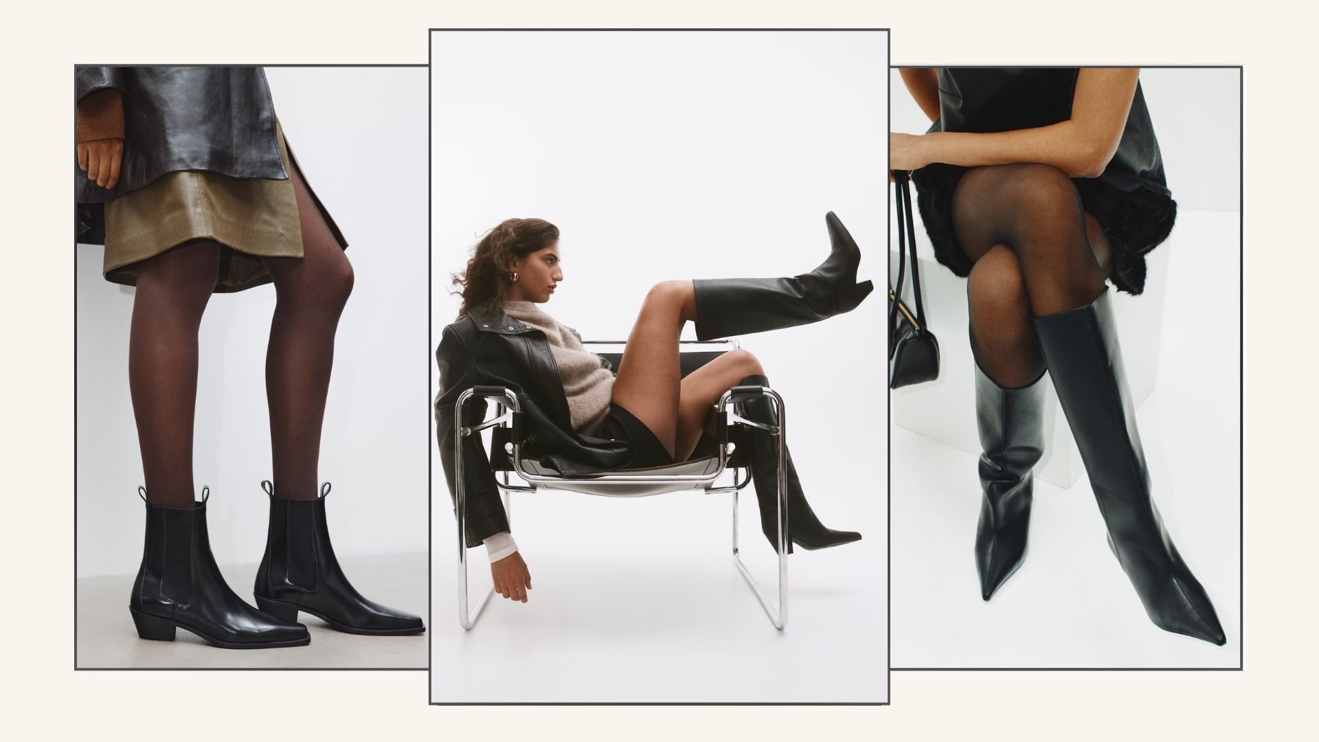 Three women wear H&M boots