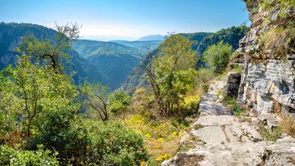 The spectacular Vikos Gorge in Greece