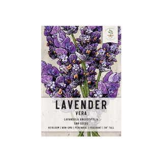 A pack of lavender seeds
