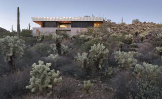 Exterior of Hidden Valley Desert House by Wendell Burnette Architects, Cave Creek Arizona, USA