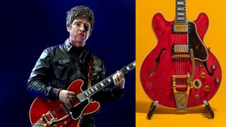 Noel Gallagher and his Gibson ES-355