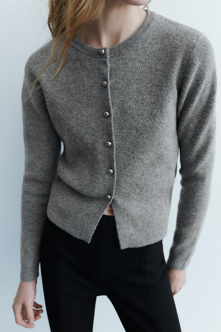 Kiara Pattern Front Cardigan Sweater