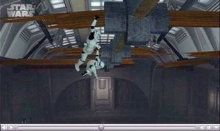 In this tech demo, you can see Stormtroopers grab onto each other to stop the fall.