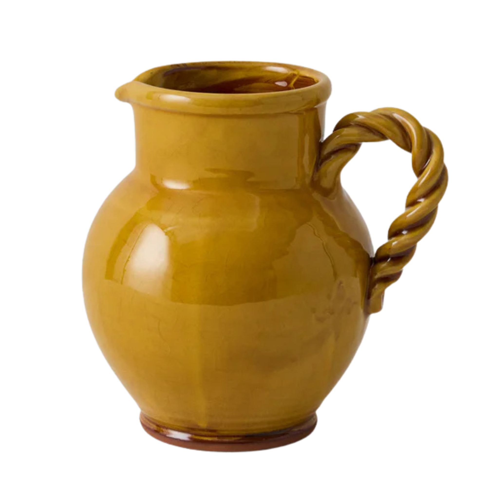 Poterie Barbotine, Poterie Barbotine Twisted Pitcher | Honey