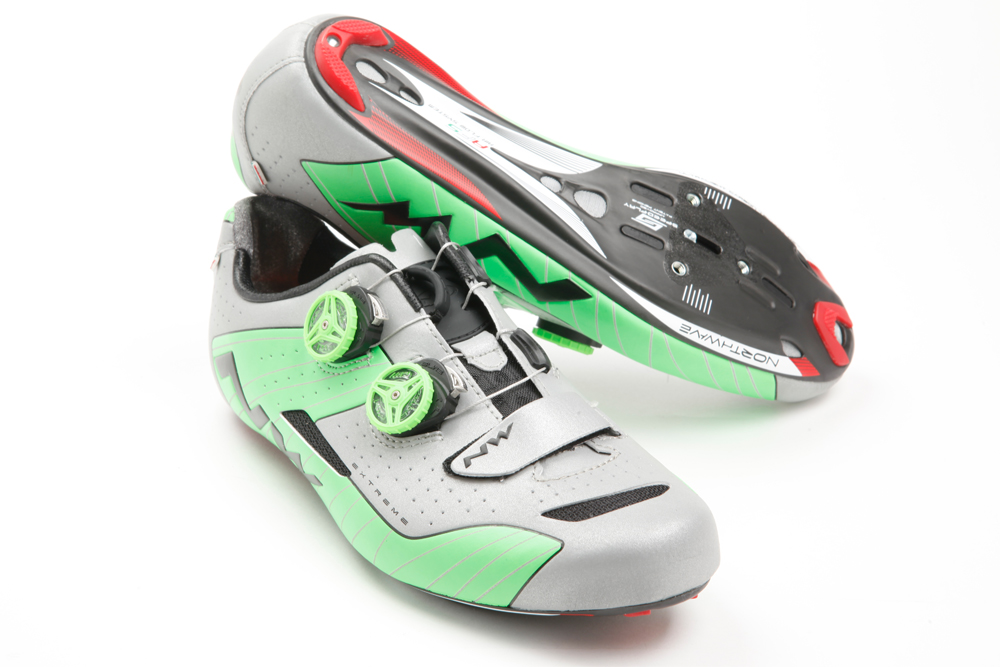 Northwave Extreme Road shoes Silver/Green 45.5 