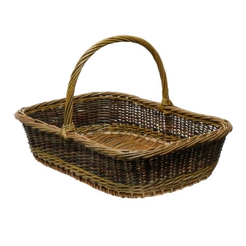 Handwoven Willow Rectangular Basket