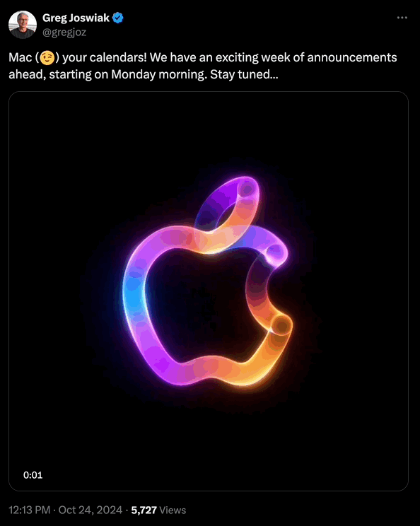 Apple officially hints at new M4 Macs – and the teaser promises a ‘week of announcements’