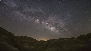 A meteor from the Lyrid meteor shower