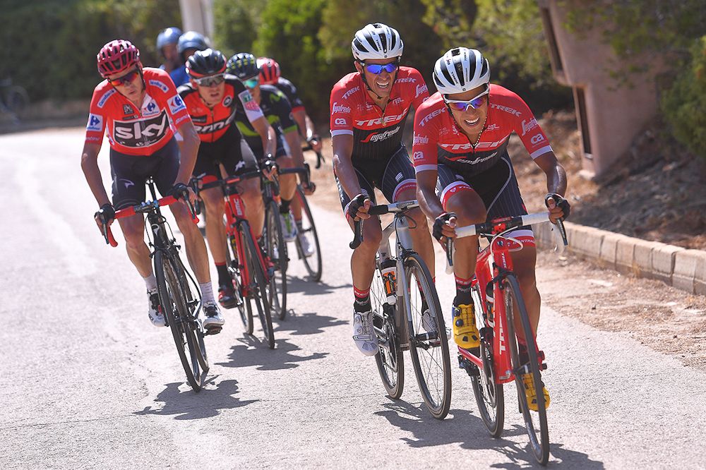 Jarlinson Pantano rides for Alberto Contador during stage 6
