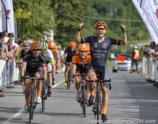 Guillaume Boivin wins the 2015 Canadian road race title.