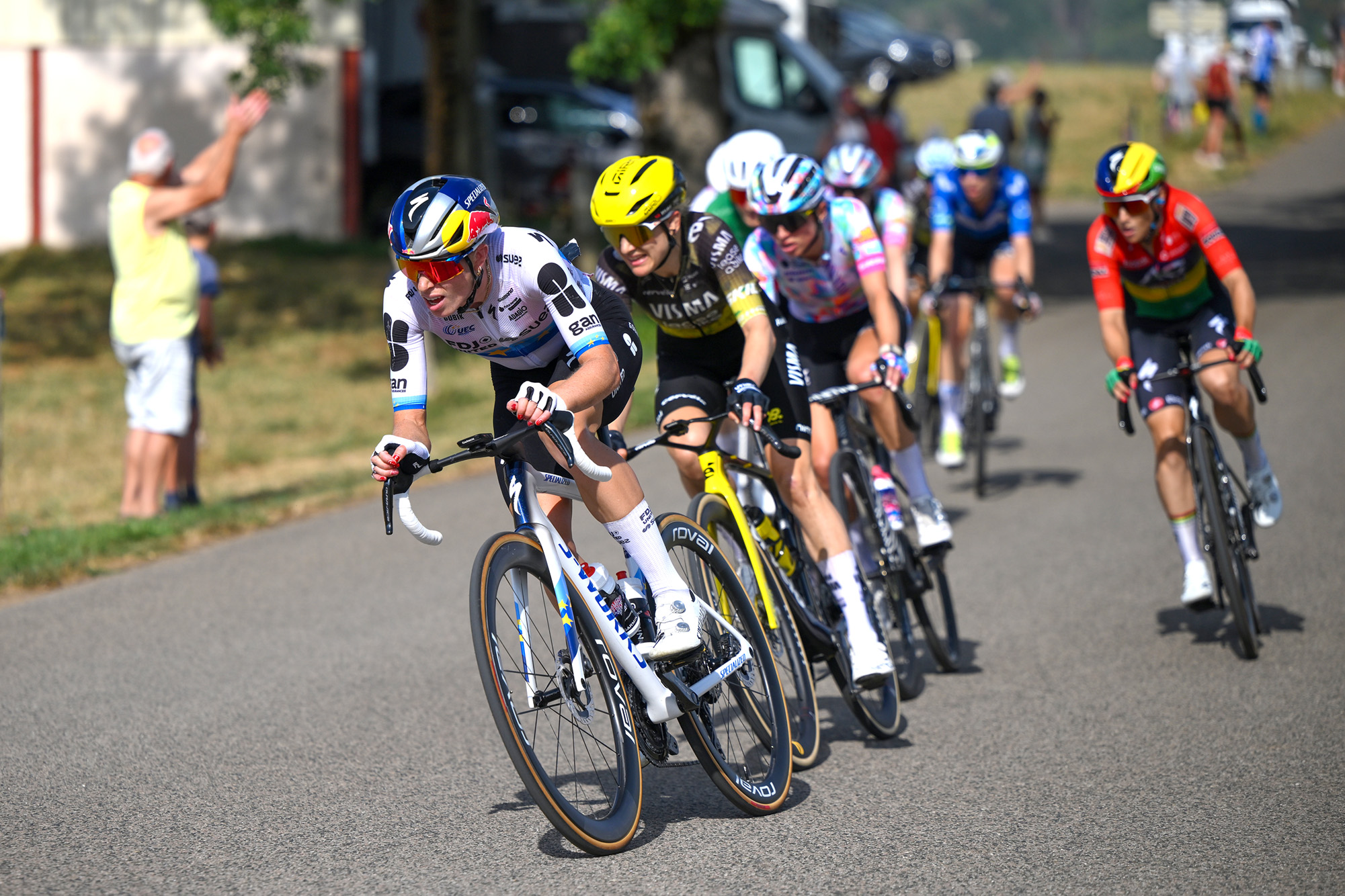 Demi Vollering on stage 3 of the Tour de France Femmes